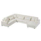 Oversized Sectional Sofa U - Shaped Sofa Couch Modern Sofa Upholstered In Soft Corduroy With A Chaise Lounge For Living Room - Furniture Home Direct