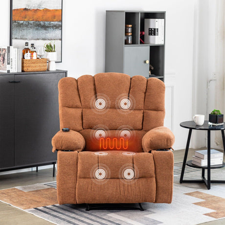 Massage Recliner Chair Sofa With Heating Vibration - Furniture Home Direct