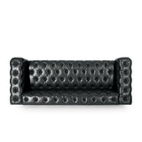 Modern PU Leather Sofa - Black - Furniture Home Direct