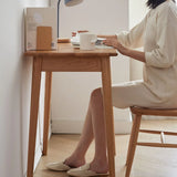 Computer Study, Work Desk Dressing Table Slim With Drawer - Oak Natural - Furniture Home Direct