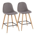 Pebble - Mid Century / Modern Counter Stool (Set of 2) - Furniture Home Direct