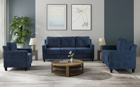 Horatio - Chenille 3 Piece Living Room Set - Furniture Home Direct