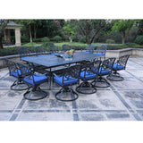 Rectangular Metal Dining Set With Cushions - Furniture Home Direct