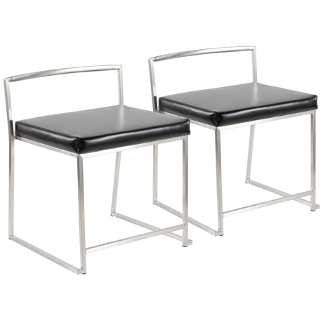 Fuji - Contemporary Stackable Dining Chair (Set of 2) - Furniture Home Direct