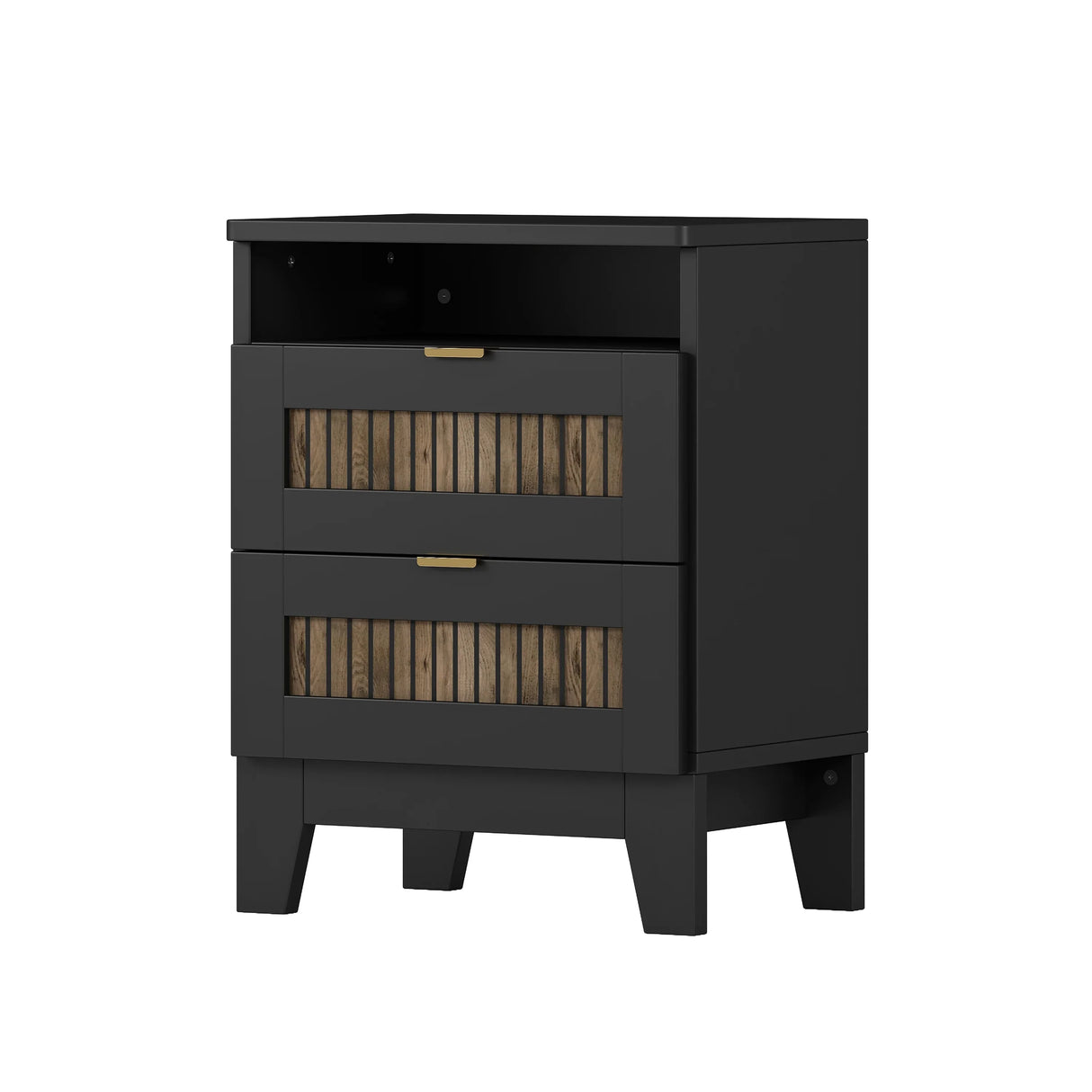 Queen Bed Set With Dresser And Two Nightstands Black - Furniture Home Direct
