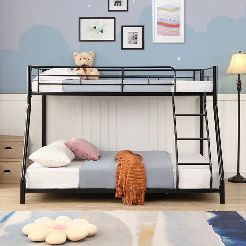 Twin Over Full Metal Bunk Bed - Black - Furniture Home Direct