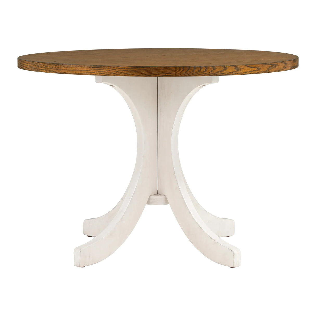 Dining Set Round Table With Upholstered Chairs Walnut Beige - Furniture Home Direct