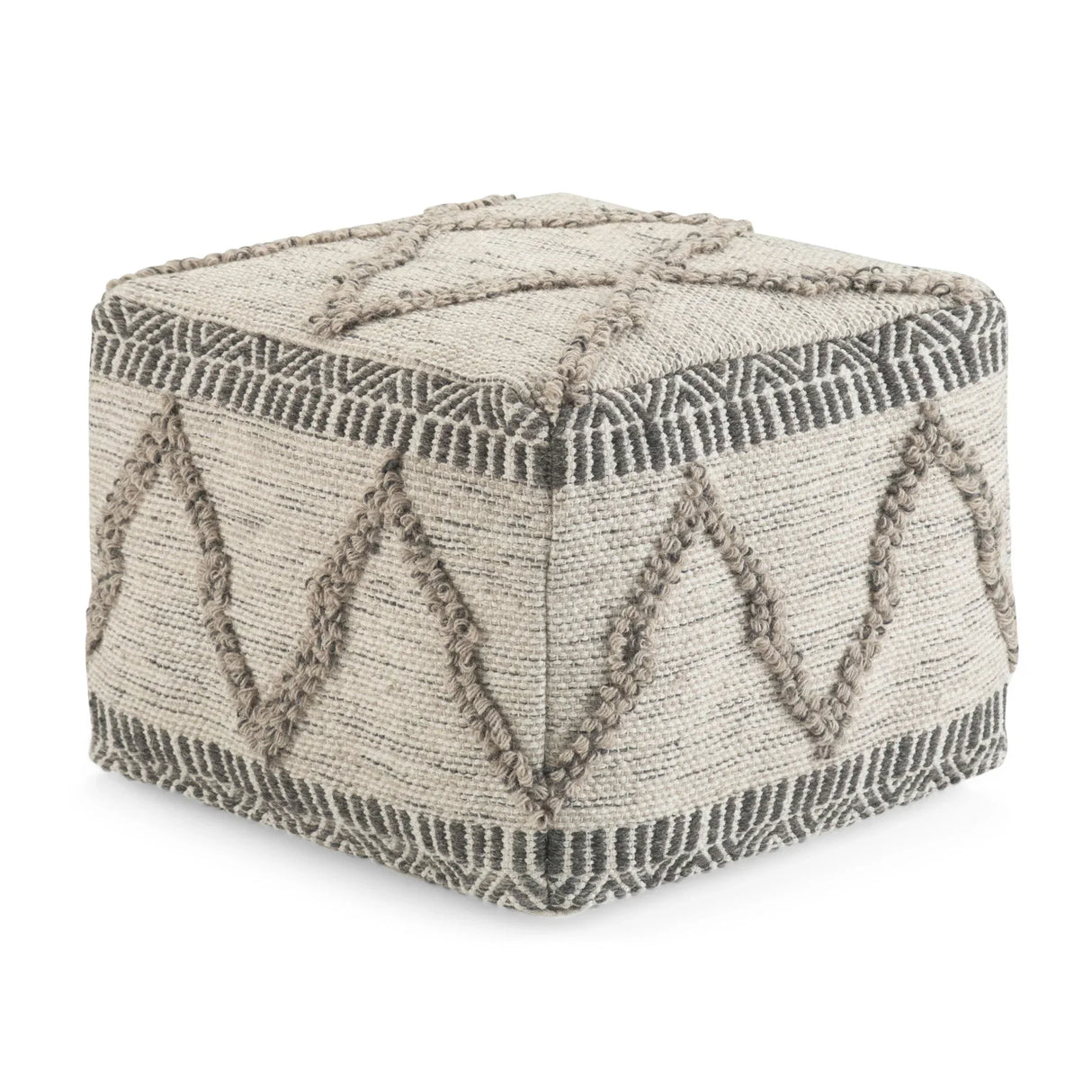 Sweeney - Upholstered Square Pouf - Furniture Home Direct