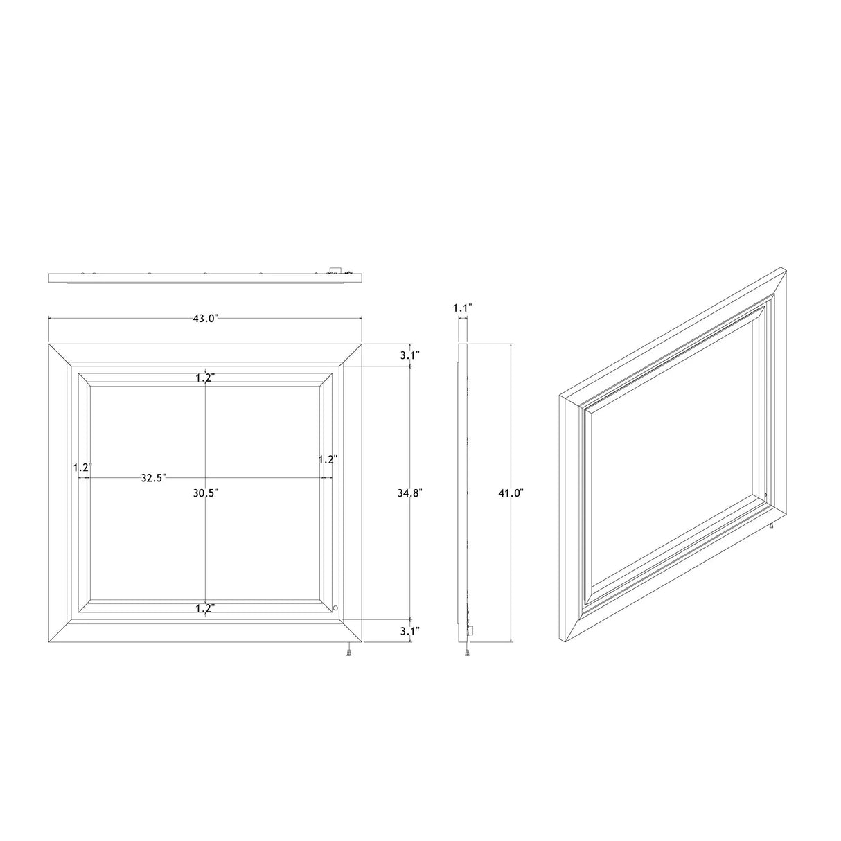 Skye - Marble Mirror - White - Furniture Home Direct