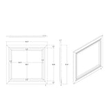 Skye - Marble Mirror - White - Furniture Home Direct