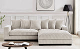Luxe - Oversized 2 Piece Sectional Couches For Living Room, L Shaped Sofa With Chaise - Furniture Home Direct