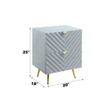 Gaines - High Gloss Nightstand - Furniture Home Direct