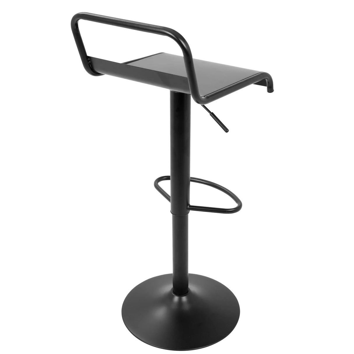 Emery - Industrial Adjustable Barstool With Swivel (Set of 2) - Black - Furniture Home Direct