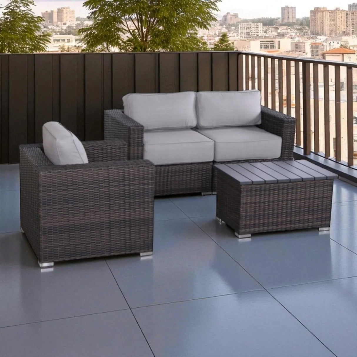 Stylish Sofa Seating Group With Cushions Perfect For Outdoor Gatherings - Furniture Home Direct
