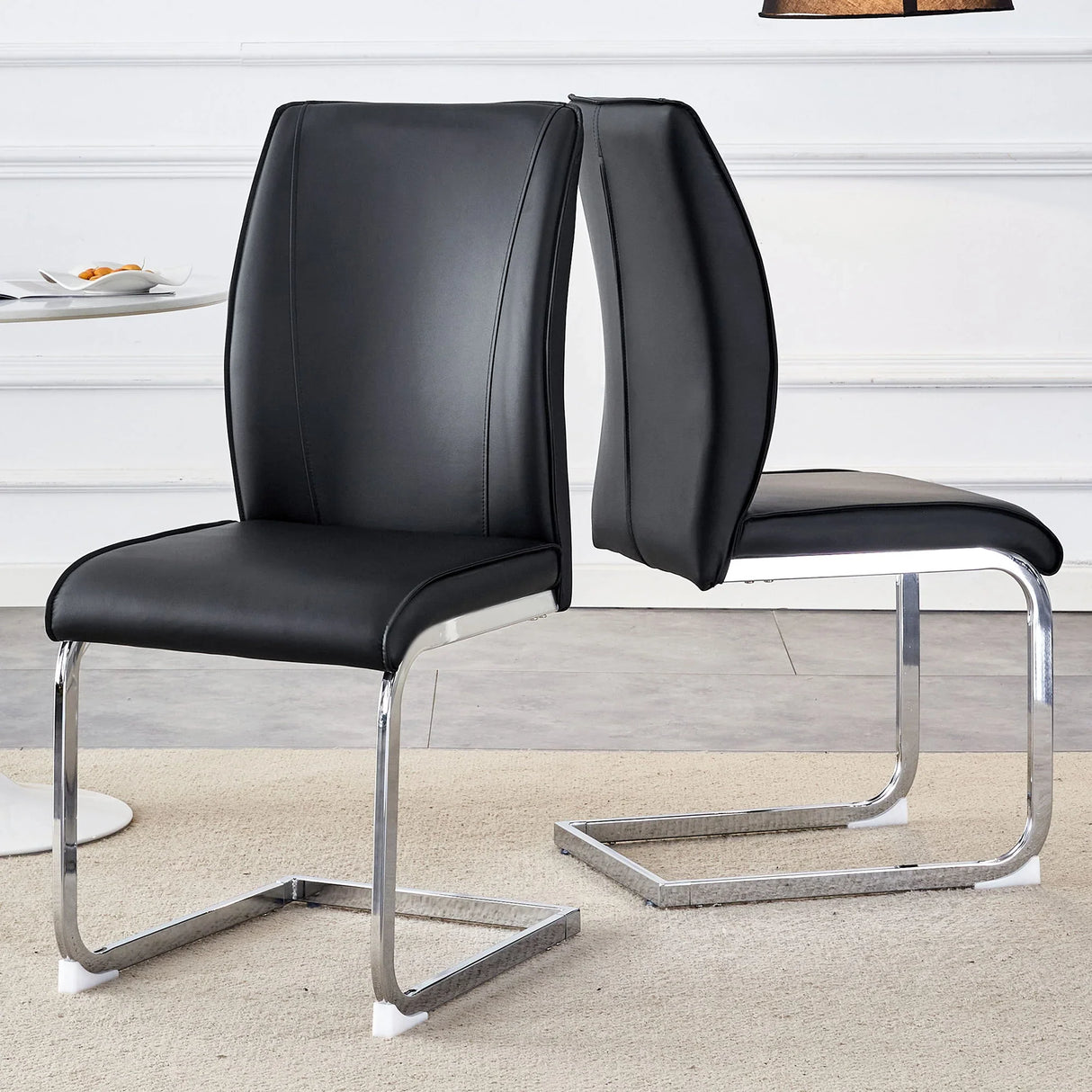 Luxury Simple Arch High Resilience Dining Chair With Arched Leg - Furniture Home Direct