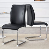 Luxury Simple Arch High Resilience Dining Chair With Arched Leg - Furniture Home Direct