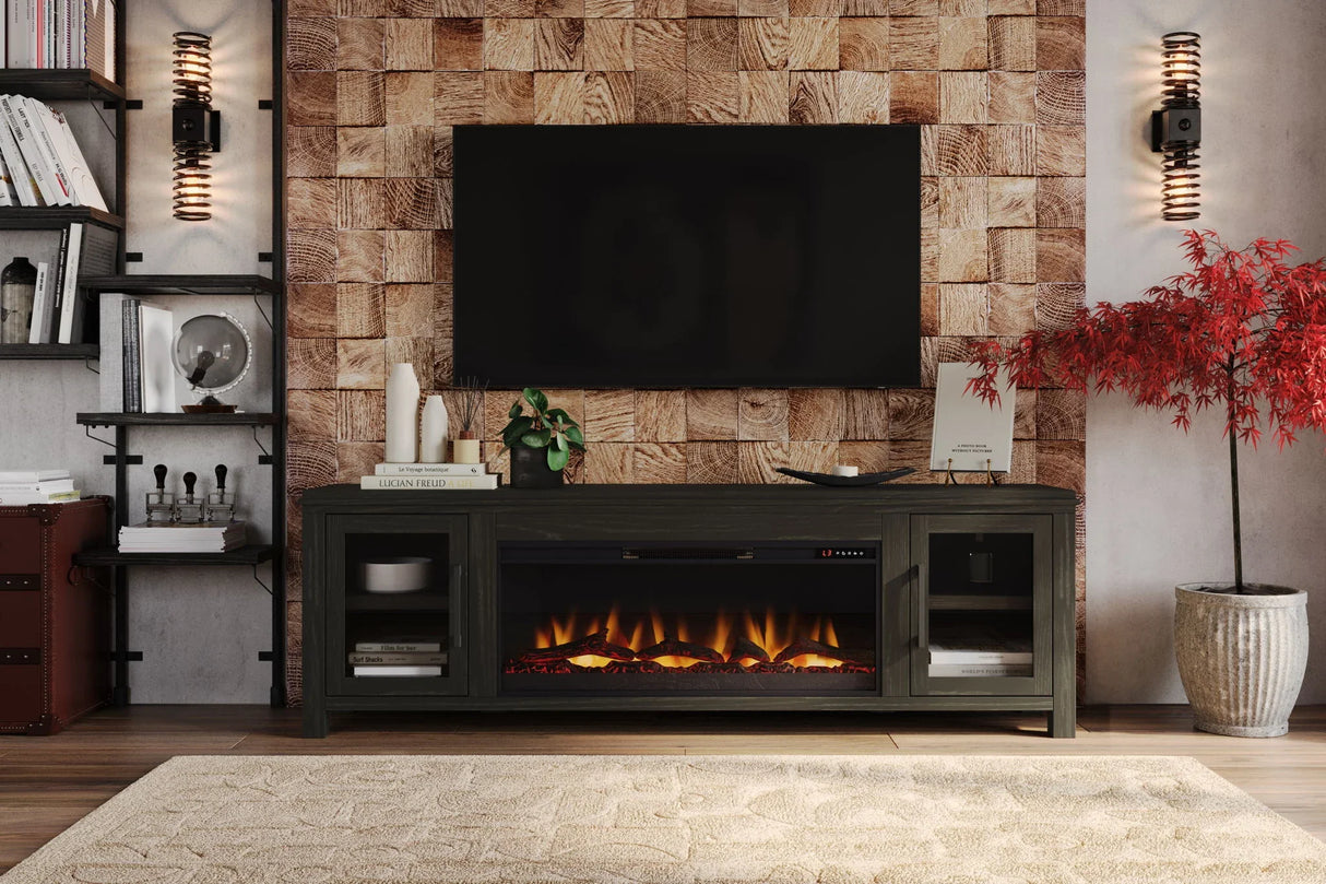 Tybee - Electric Fireplace TV Console For TVs Up To 95" - Clove - Furniture Home Direct