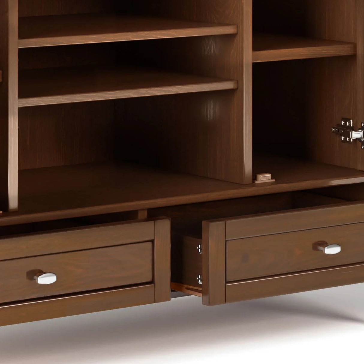 Warm Shaker - Transitional Style TV Media Stand - Furniture Home Direct