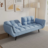 Sofa Soft Two Armrests Throw Pillow Pillow Comfortable Fit Apartment Bedroom Small Space - Furniture Home Direct