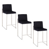 Fuji - Contemporary High Back Counter Stool, Functional Design - Furniture Home Direct