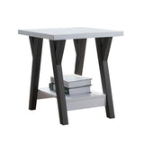 Compact Modern 2 Tier End Table - Furniture Home Direct