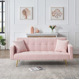 Teddy Fleece Sofa Bed With Luxurious Throw Pillows - Furniture Home Direct