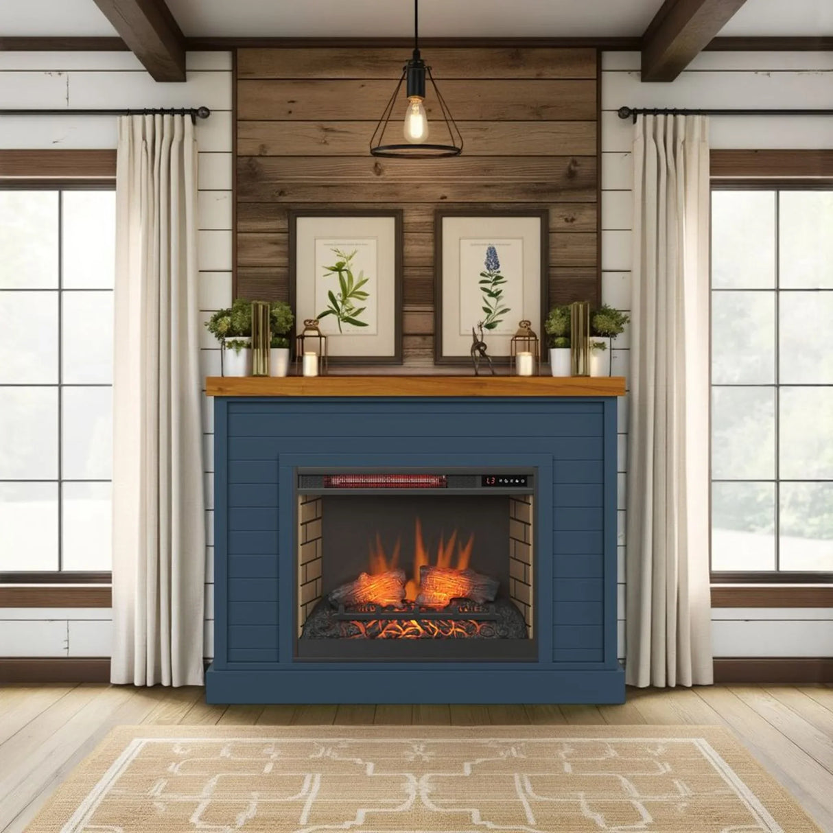 Washington - 48" Fireplace With Mantel - Furniture Home Direct
