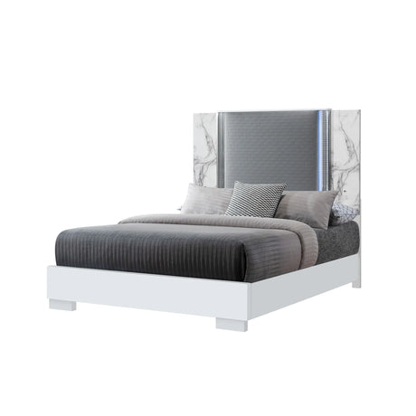 Moon - Modern Bed With LED Accent Lighting - Furniture Home Direct