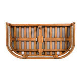 4 Piece Outdoor Set With Barrel Style Chairs - Brown - Furniture Home Direct