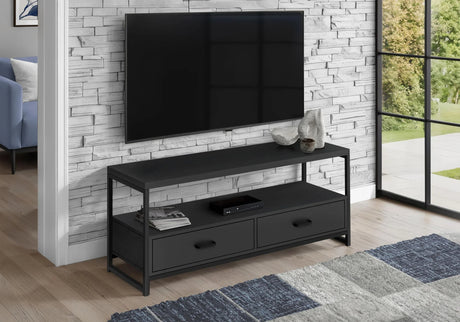 TV Stand, Console, Media Entertainment Center, Storage Drawers, Living Room, Bedroom, Contemporary, Modern - Furniture Home Direct