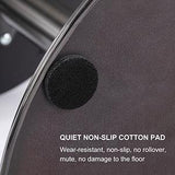 Bar Stool Leather Upholstered Chrome Pedestal Brown - Furniture Home Direct