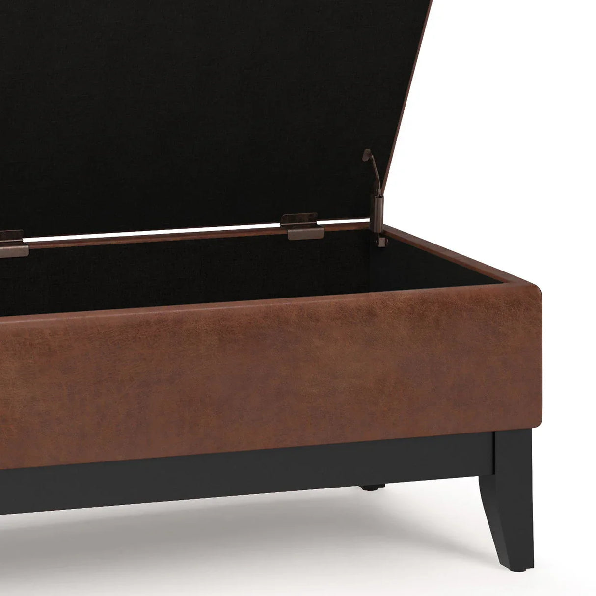 Oregon - Contemporary Storage Ottoman Bench With Tray - Furniture Home Direct