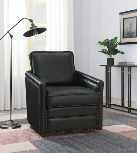 Rocha - Leather Aire Swivel Chair With Glider - Furniture Home Direct