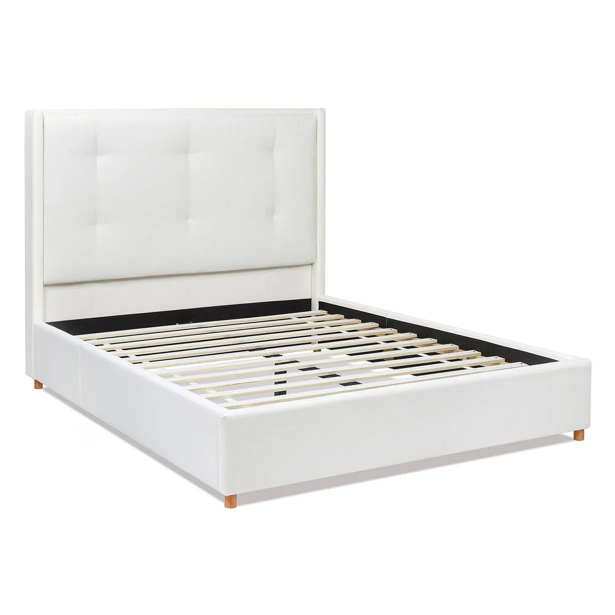 Miramar - Cushion Back Headboard Platform Bed Frame - Furniture Home Direct
