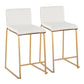 Mason Mara - Contemporary Design Fixed Height Counter Stool (Set of 2) - Furniture Home Direct
