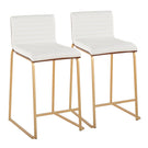 Mason Mara - Contemporary Design Fixed Height Counter Stool (Set of 2) - Furniture Home Direct