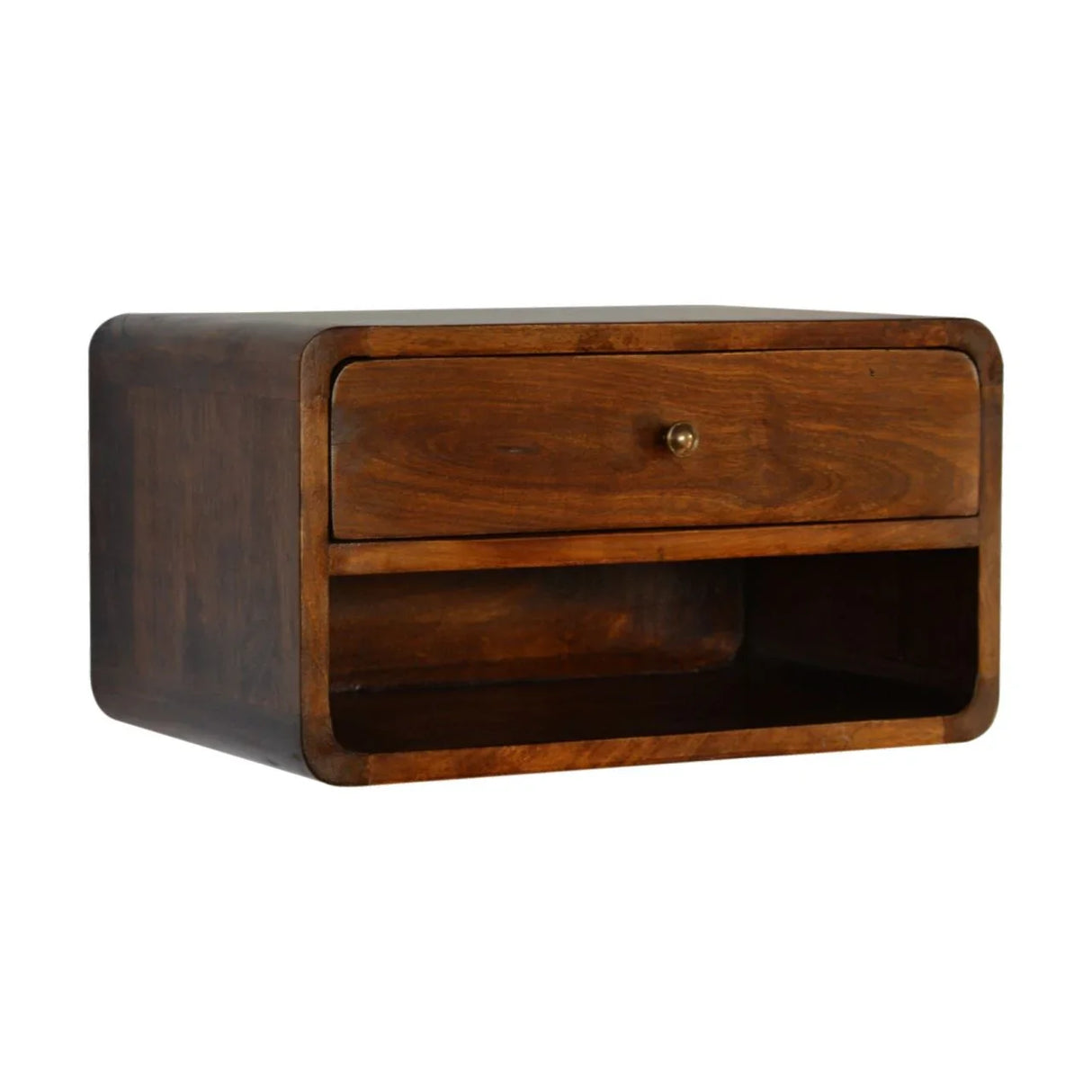 Curve Upper Slot Floating Nightstand - Furniture Home Direct