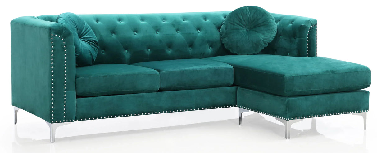 Pompano - Micro Suede Sofa Chaise - Furniture Home Direct