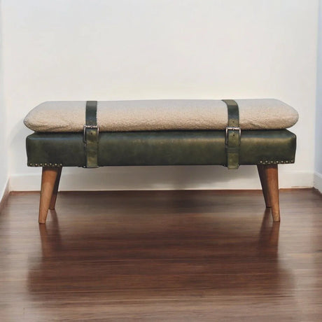 Buffalo - Hide Leather Bench - Furniture Home Direct