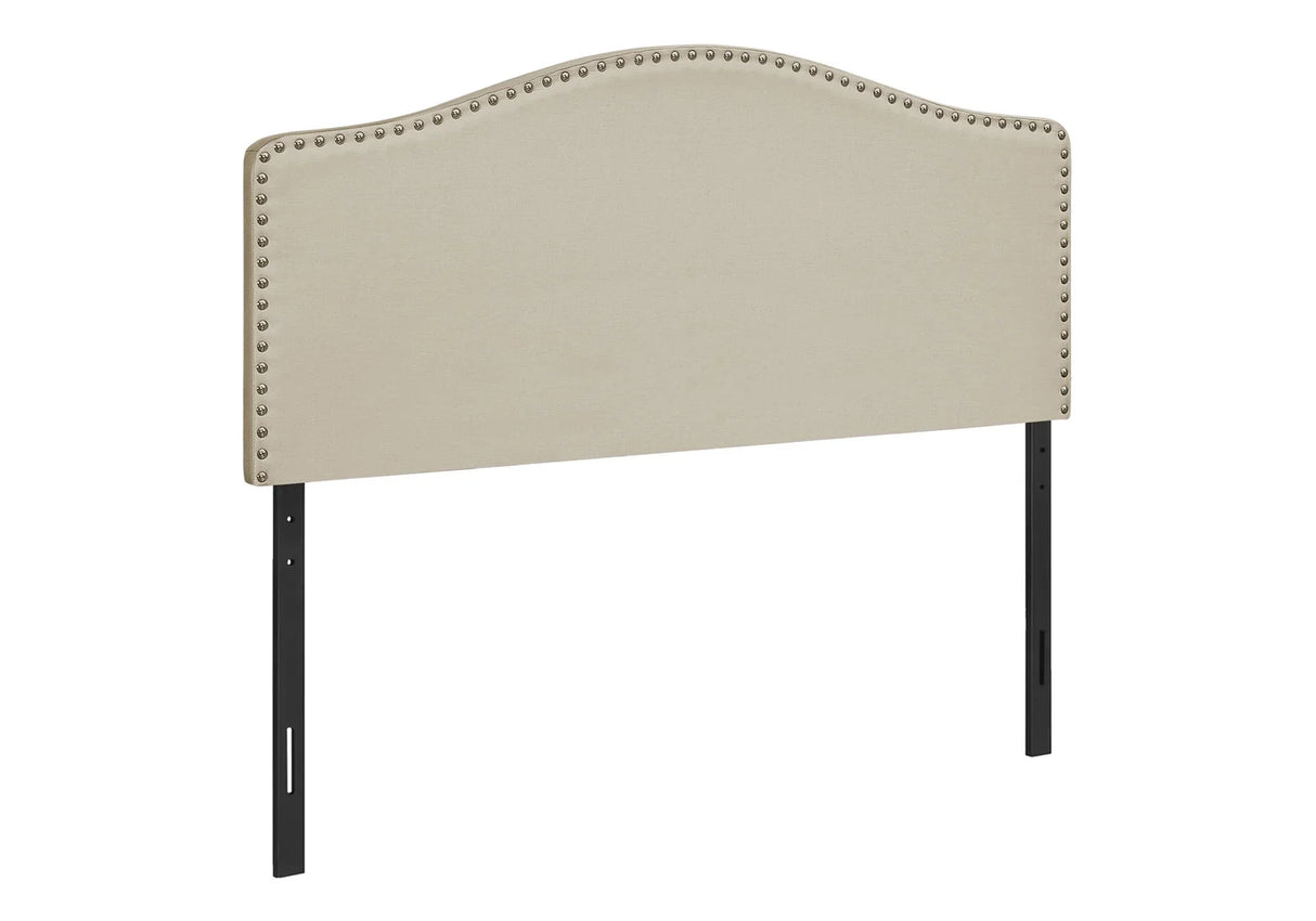 Full Size, Bed Headboard Only, Upholstered, Transitional - Beige - Furniture Home Direct