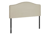 Full Size, Bed Headboard Only, Upholstered, Transitional - Beige - Furniture Home Direct