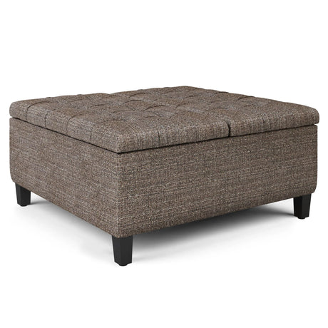 Harrison - Upholstered Coffee Table Storage Ottoman - Furniture Home Direct