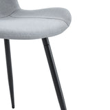 Dining Set With Wooden Table And Eight Chairs Light Gray - Furniture Home Direct