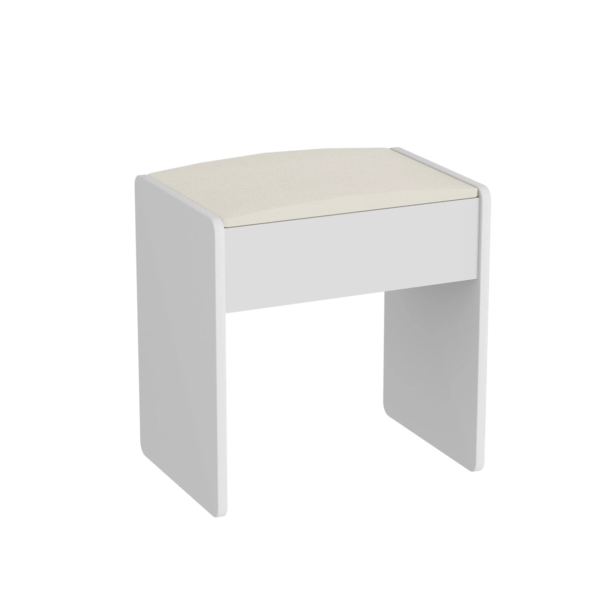Vanity Table With LED Mirror And Built In Storage White - Furniture Home Direct