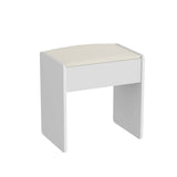 Vanity Table With LED Mirror And Built In Storage White - Furniture Home Direct