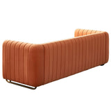 Contemporary Velvet Sofa Couch For Living Room - Furniture Home Direct