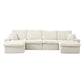 Modern Modular U Shaped Cloud Sectional Couch With Deep Seat And Comfy Chaise - Furniture Home Direct