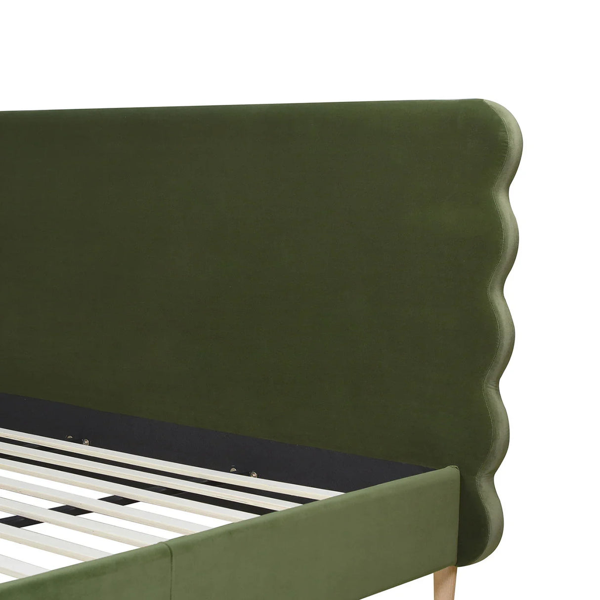 Stockholm - Modern Wavy Headboard Platform Bed - Furniture Home Direct