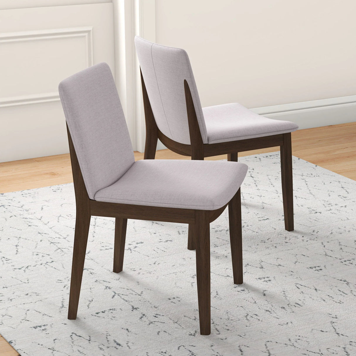Laura - Mid-Century Modern Solid Wood Dining Chair (Set of 2) - Furniture Home Direct