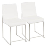 Fuji - Contemporary Modern Elegance High Back Dining Chair (Set of 2) - Furniture Home Direct